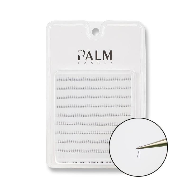 Palm Lashes 360pcs V Shape Bottom Lower Lash Natural False Eyelashes