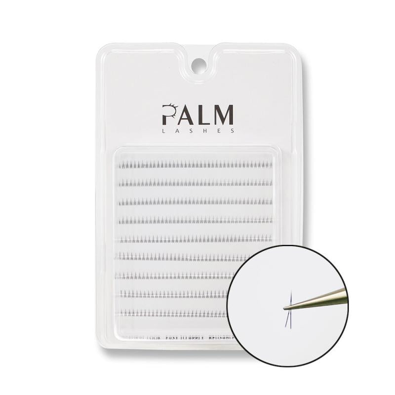 Palm Lashes 360pcs V Shape Bottom Lower Lash Natural False Eyelashes
