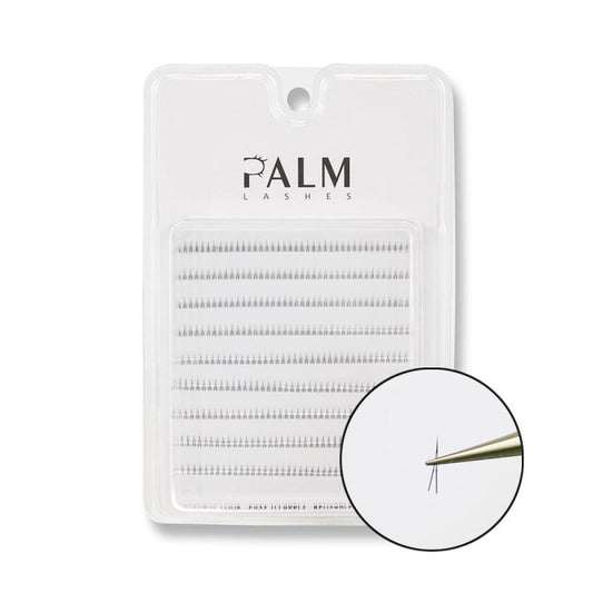 Palm Lashes 360pcs V Shape Bottom Lower Lash Natural False Eyelashes