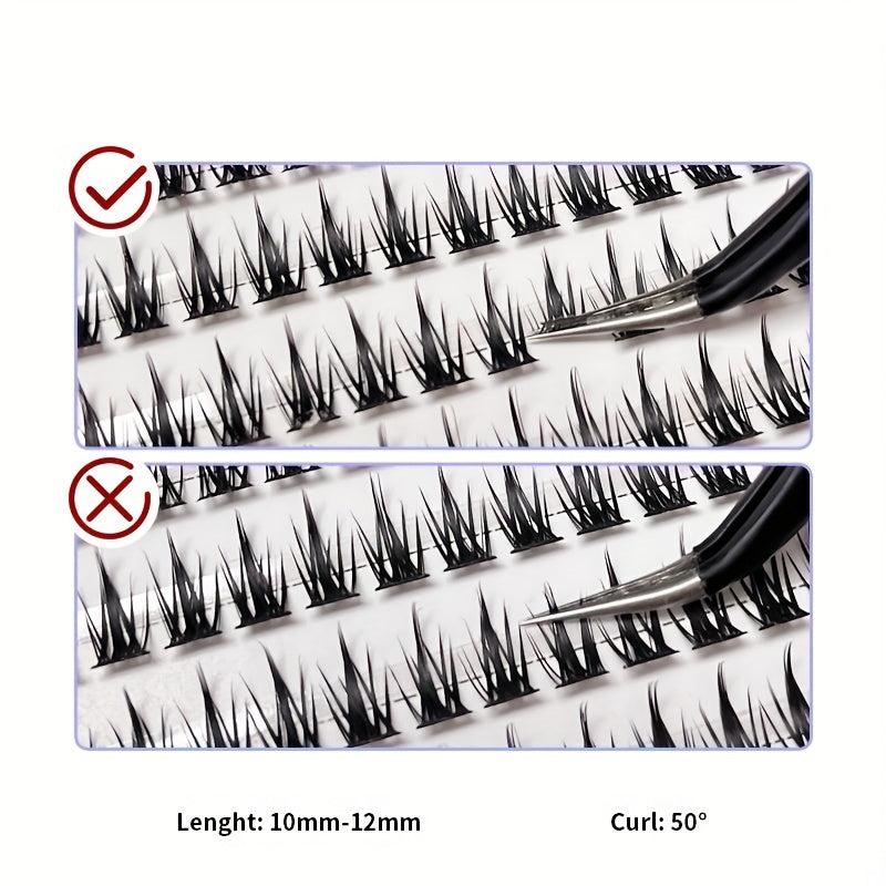 Little Devil Mixed Style Eyelashes Extensions DIY Self Adhesive Eyelashes