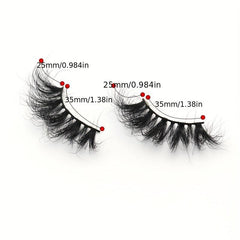 3D Faux Mink Eyelashes Winged Long Strip Eyelash Extension
