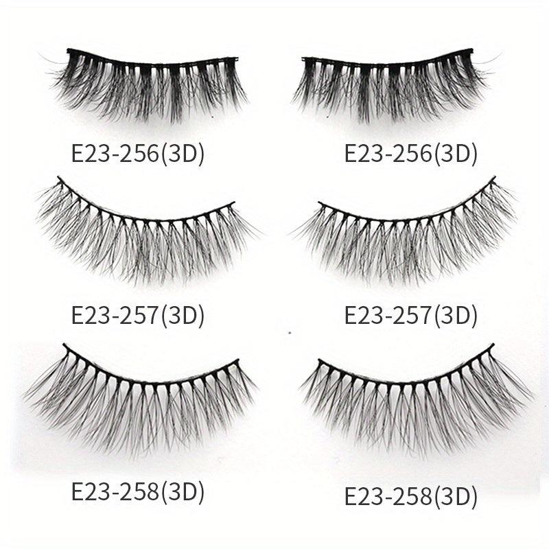 3D Faux Mink Eyelashes Winged Long Strip Eyelash Extension