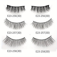 3D Faux Mink Eyelashes Winged Long Strip Eyelash Extension