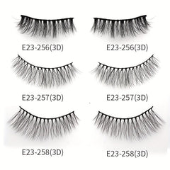 3D Faux Mink Eyelashes Winged Long Strip Eyelash Extension