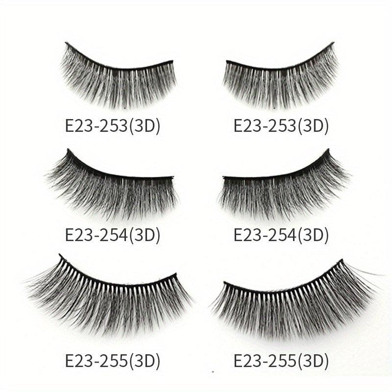 3D Faux Mink Eyelashes Winged Long Strip Eyelash Extension