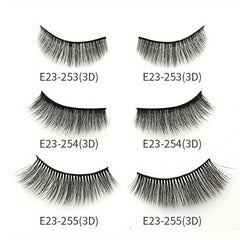 3D Faux Mink Eyelashes Winged Long Strip Eyelash Extension