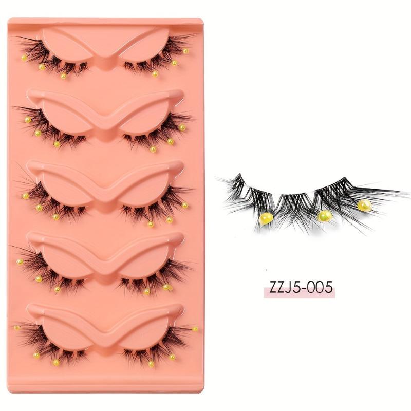 Colorful Fluffy Long Thick False Eyelashes for Halloween Party
