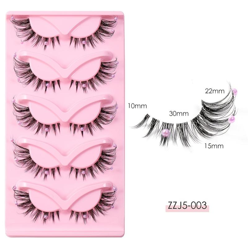 Colorful Fluffy Long Thick False Eyelashes for Halloween Party