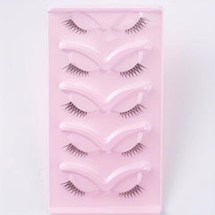 5 Pairs Half Eye False Eyelashes Natural Nude Makeup