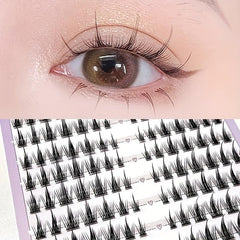 False Eyelashes Segmented Self Adhesive Lashes Mixed Style