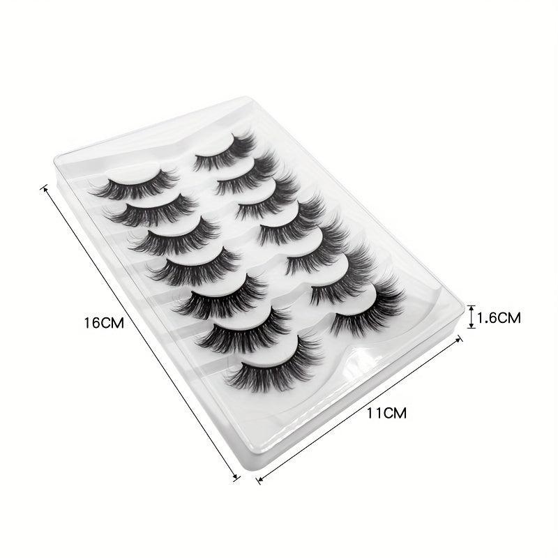 7 Pairs 3D Mink False Eyelashes Natural Look Thick Soft False Eyelashes