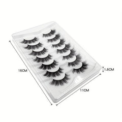 7 Pairs 3D Mink False Eyelashes Natural Look Thick Soft False Eyelashes
