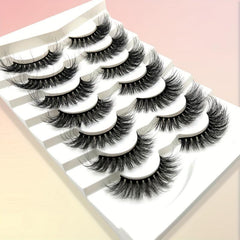 7 Pairs 3D Mink False Eyelashes Natural Look Thick Soft False Eyelashes