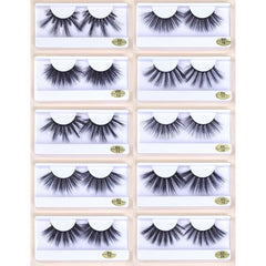 20 Pairs 25mm Mink Lashes False Eyelashes Pack - Long Dramatic Makeup