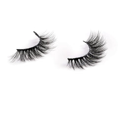 2 Pairs Fluffy Wispy False Eyelashes 15mm Natural Eye Tail Pull Long