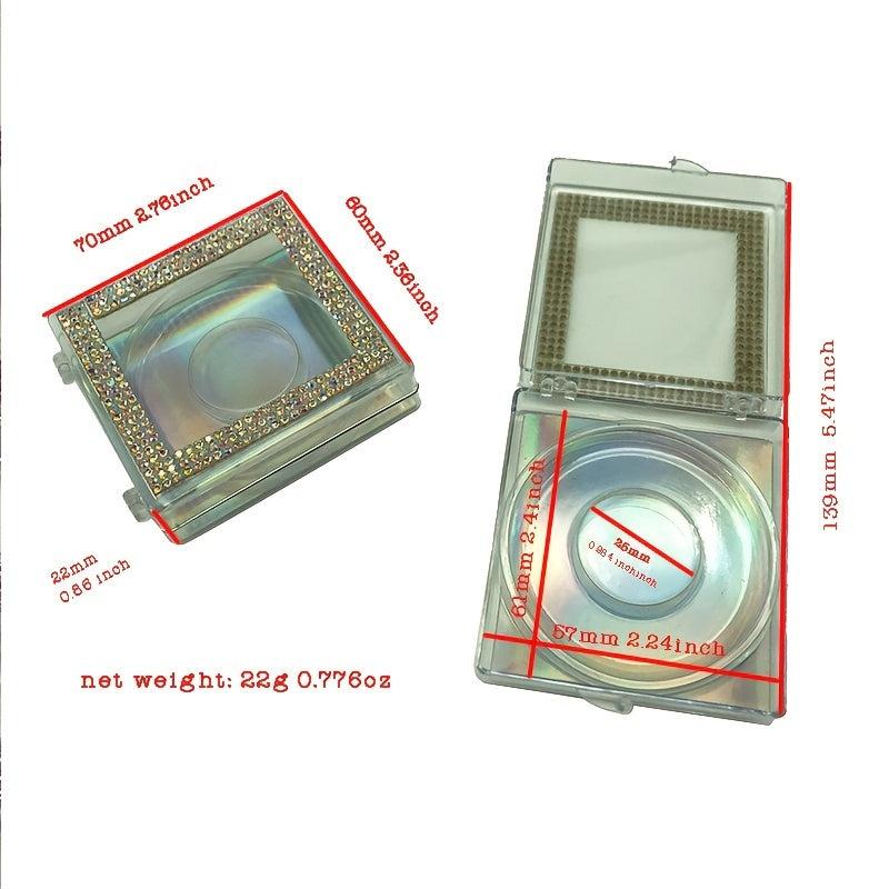Glitter and Clear Rhinestone Eyelashes Boxes - Storage and Organization