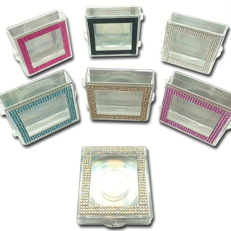 Glitter and Clear Rhinestone Eyelashes Boxes - Storage and Organization