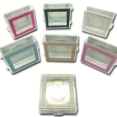Glitter and Clear Rhinestone Eyelashes Boxes - Storage and Organization