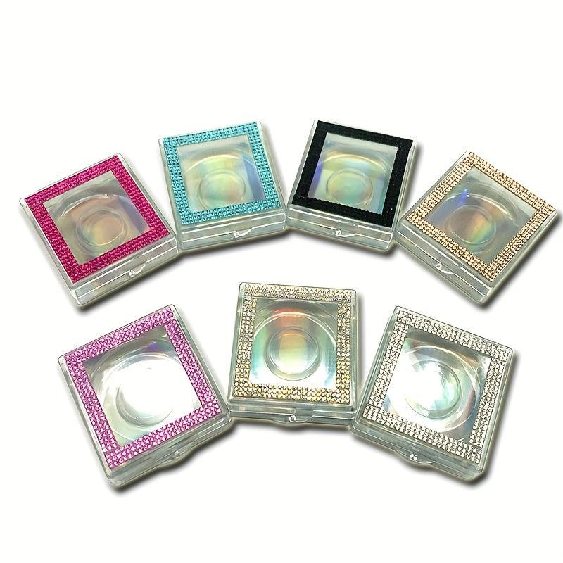 Glitter and Clear Rhinestone Eyelashes Boxes - Storage and Organization