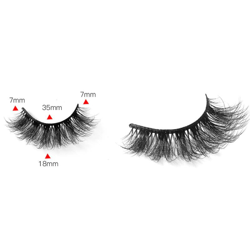 5Pairs Mink Fluffy Eyelashes Long Lasting Wispy Natural Lashes