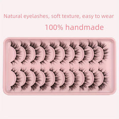 10 Pairs 3D Cluster Cat Eye False Eyelashes DIY Natural Look Fluffy 7mm-15mm