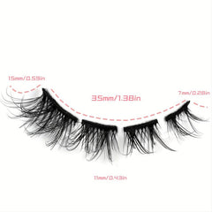 10 Pairs 3D Cluster Cat Eye False Eyelashes DIY Natural Look Fluffy 7mm-15mm
