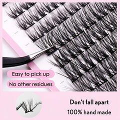 Segmented Eyelashes Cluster False Eyelashes D Curling DIY Lashes Extension