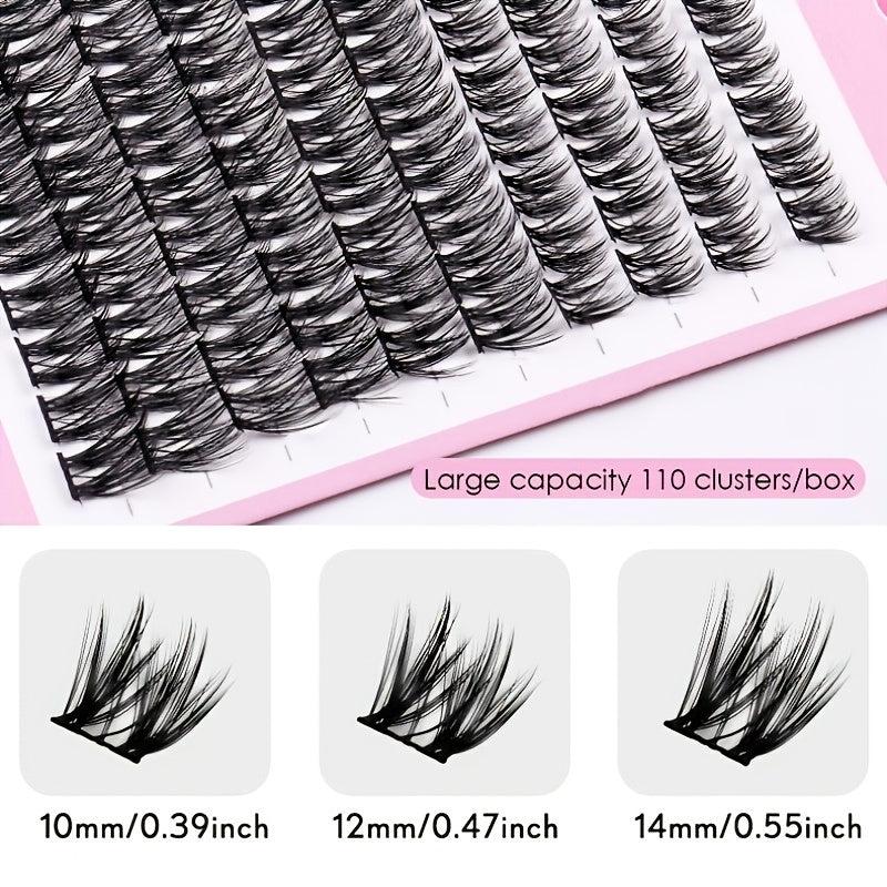 Segmented Eyelashes Cluster False Eyelashes D Curling DIY Lashes Extension