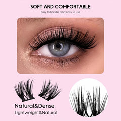 Segmented Eyelashes Cluster False Eyelashes D Curling DIY Lashes Extension