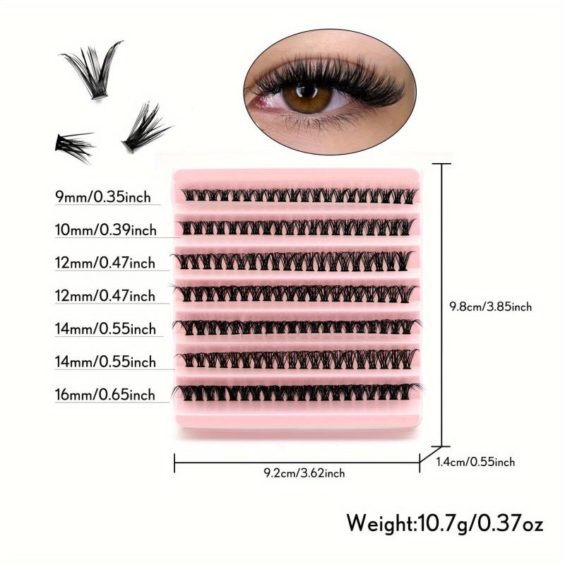 50P Cluster Eyelash Premade Fan DIY Lashes Self Grafting False Eyelashes
