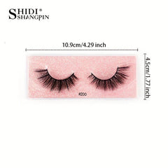 3D Faux Mink Natural Long False Eyelashes - Dramatic Lashes