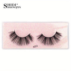 3D Faux Mink Natural Long False Eyelashes - Dramatic Lashes