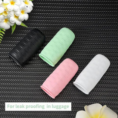 8pcs Silicone Elastic Leak Proof Sleeves for Travel Container in Luggage