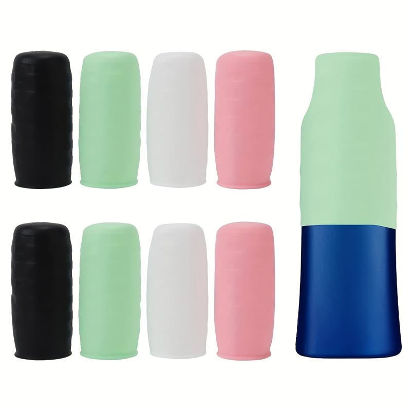 8pcs Silicone Elastic Leak Proof Sleeves for Travel Container in Luggage