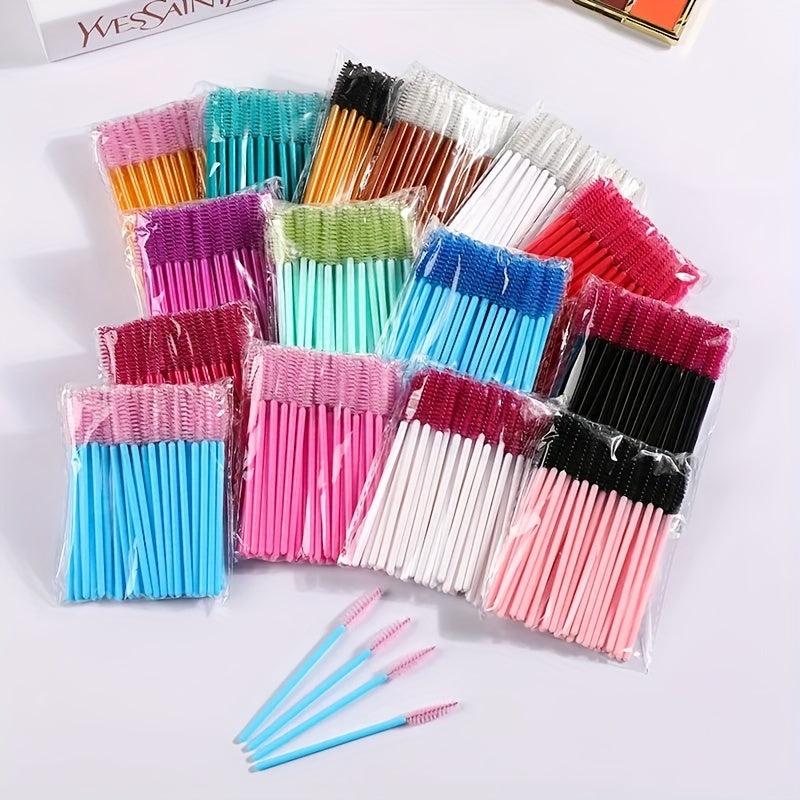 50pcs Lash Brushes for Mascara and Eyelash Extensions Cleaning and Application