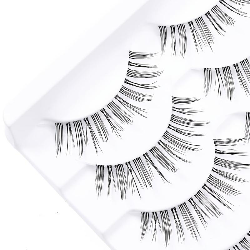 Natural Fluffy False Eyelashes Voluminous Wispy Lashes Extension Tool