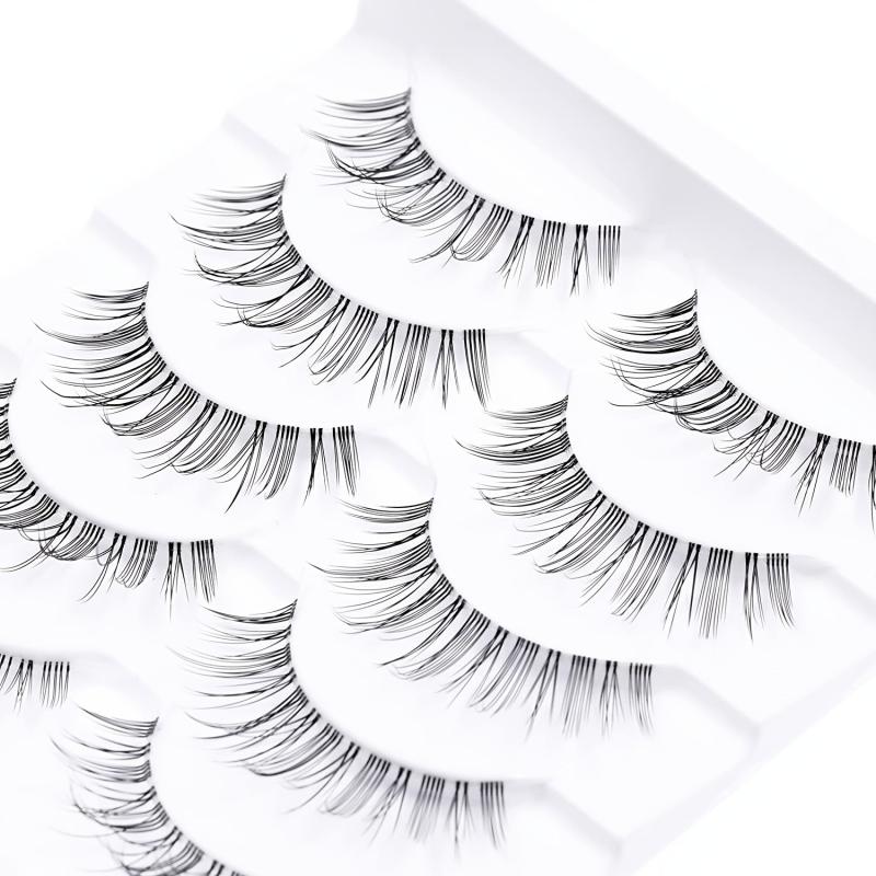 Natural Fluffy False Eyelashes Voluminous Wispy Lashes Extension Tool