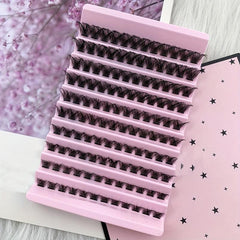 120pcs DIY Eyelashes Extension D Curling Individual Lashes 3D Faux Mink Clusters