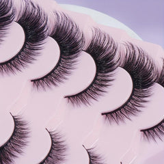 7 Pairs Cat Eye False Eyelashes - Thick & Curling - Party and Daily Wear