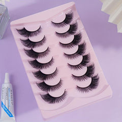 7 Pairs Cat Eye False Eyelashes - Thick & Curling - Party and Daily Wear
