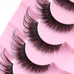 7 Pairs Fox Eye Lashes Fluffy Curly Faux Mink Lashes