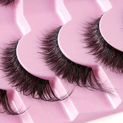 7 Pairs Fox Eye Lashes Fluffy Curly Faux Mink Lashes