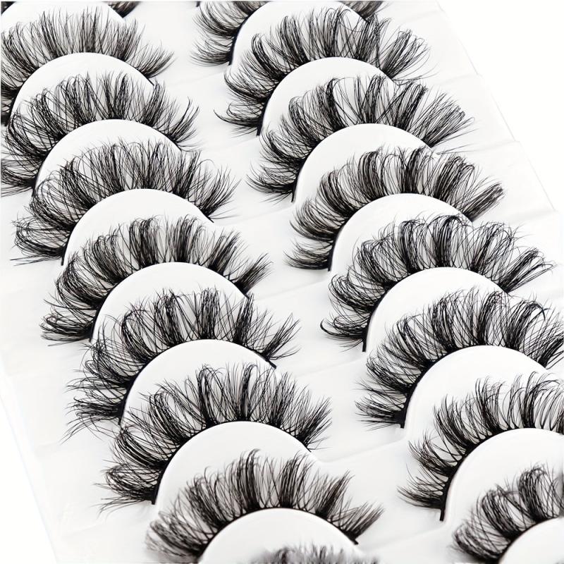 10 Pairs Dramatic Mink Lashes for Long, Thick Look