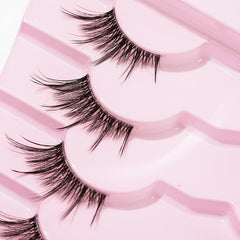 7 Pairs Thick & Long False Eyelashes For Outer Corners 16mm Natural Long Lashes