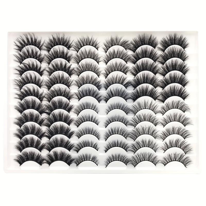 30 Pairs 20mm Mixed 3D Fluffy Volume False Eyelashes