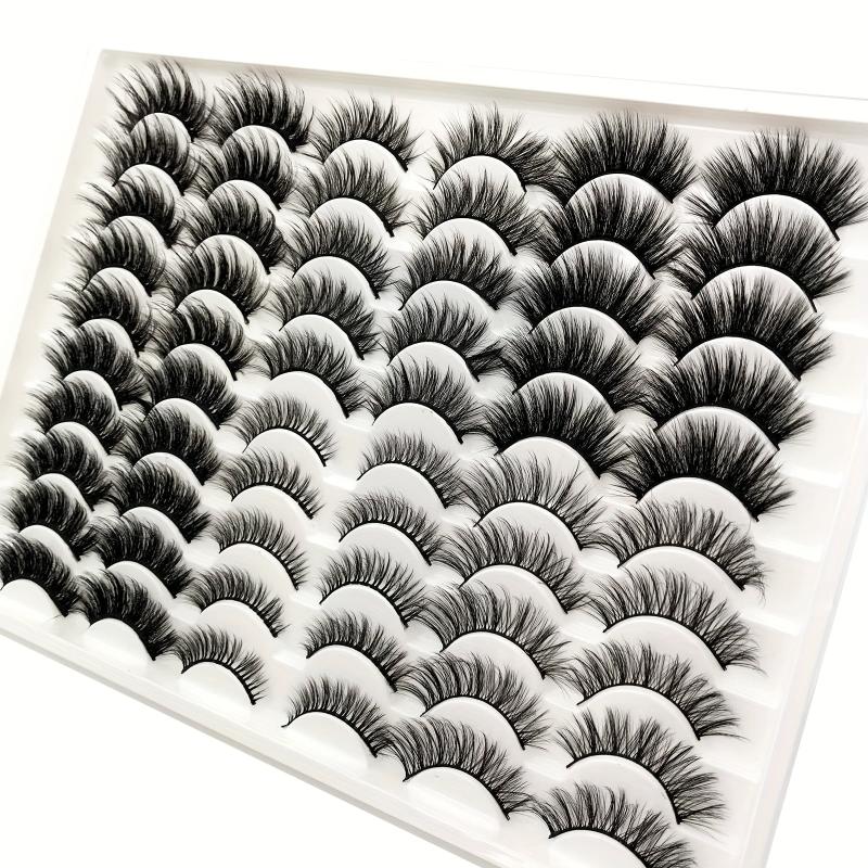 30 Pairs 20mm Mixed 3D Fluffy Volume False Eyelashes