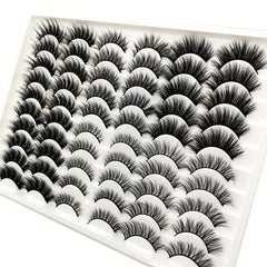 30 Pairs 20mm Mixed 3D Fluffy Volume False Eyelashes