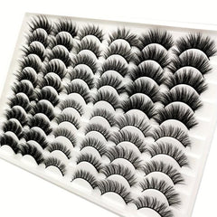 30 Pairs 20mm Mixed 3D Fluffy Volume False Eyelashes