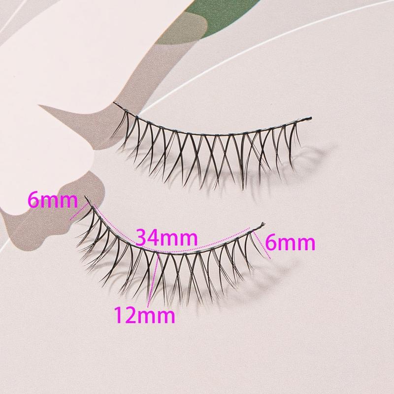 5 Pairs False Eyelashes with Curling Up Lashes for Daily Makeup