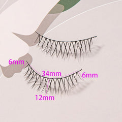 5 Pairs False Eyelashes with Curling Up Lashes for Daily Makeup